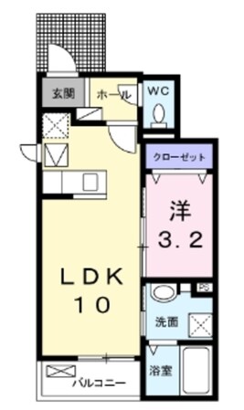 リヴェール牧の原の物件間取画像